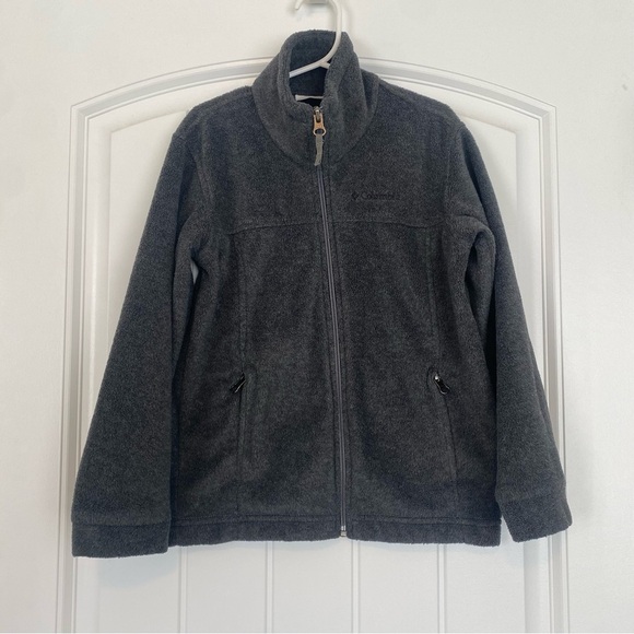 Columbia Little Boys Gray Full Zip Fleece Jacket Size XS (6/7) - Picture 1 of 6